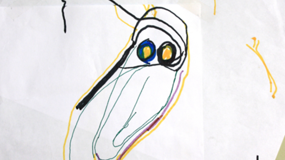Drawing of clown