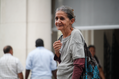 Older overly thin woman
