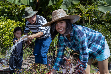 Grandkids like gardening with grandfather, legacy