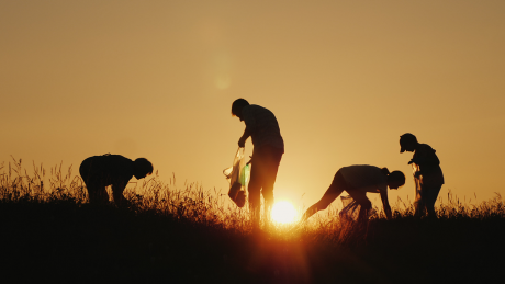 People helping nature
