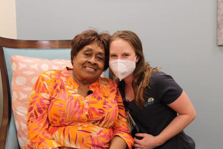 PACE staffer helps woman at home in San Diego