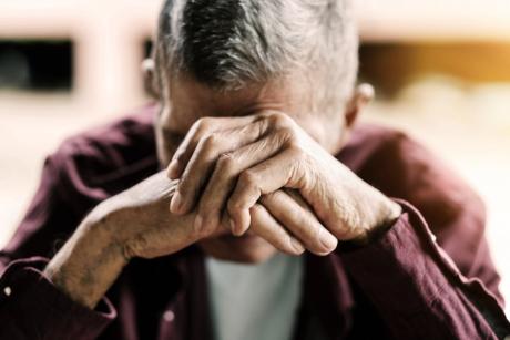 Photo of man with depression