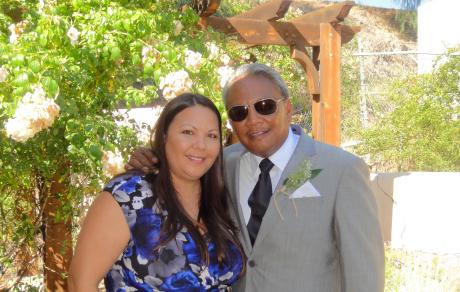 Michelle Matter with her dad