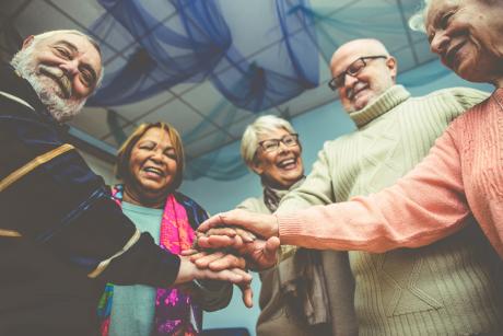 Activities at a senior center