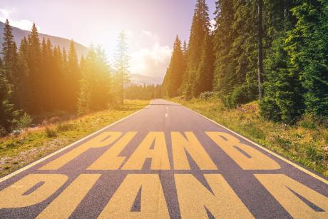 Road with Plan A and B